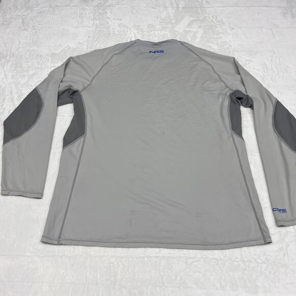 NRS Shirt Mens XL Gray H2 Core Silkweight Nylon Long Sleeve Performance Hiking - Picture 2 of 8